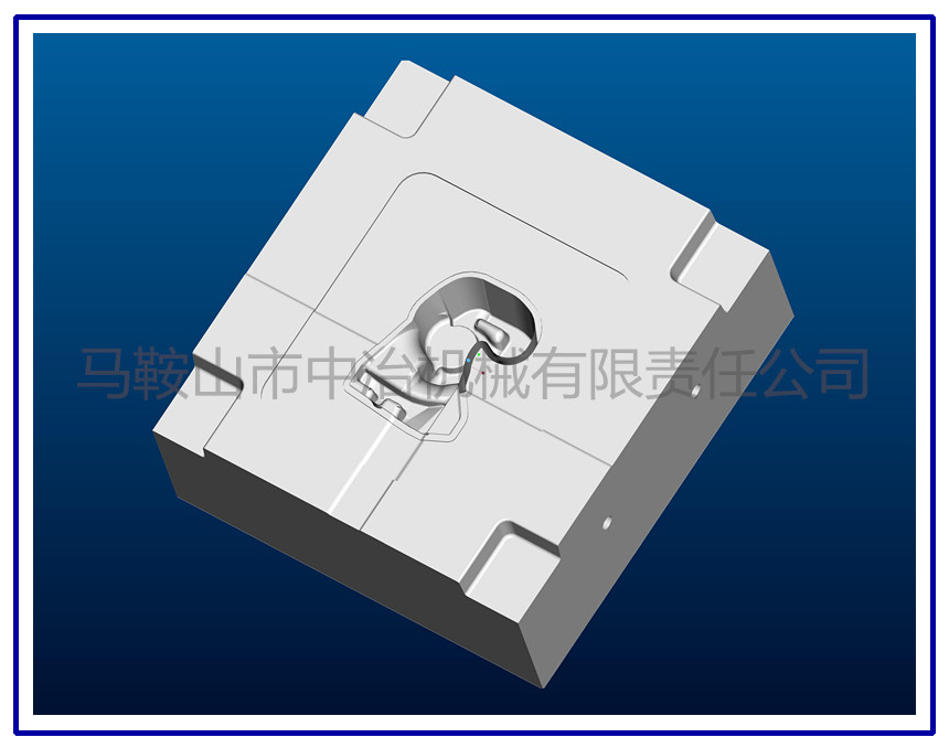 熱鍛鉤舌模具三維圖